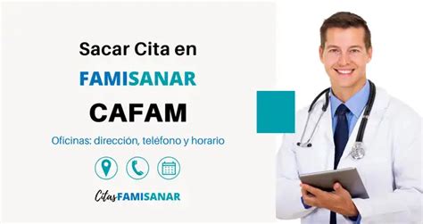 sacar cita de famisanar|Solicita tus citas Cafam a un clic 